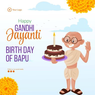 Kutlanan 2 Ekim Mutlu Gandhi Jayanti bayrak tasarımı