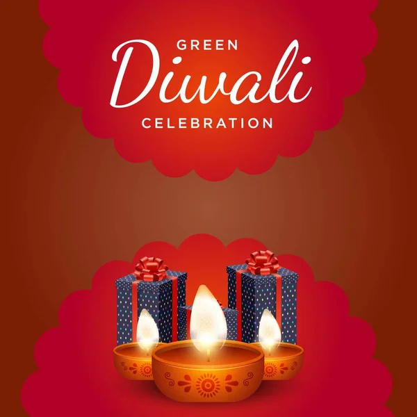 Счастливый Индийский Фестиваль Дивали — стоковый вектор