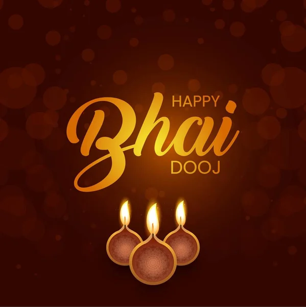 stock vector Banner design template of Indian festival Happy Bhai Dooj.