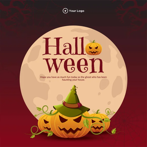 Šablona Návrhu Nápisu Happy Halloween — Stockový vektor