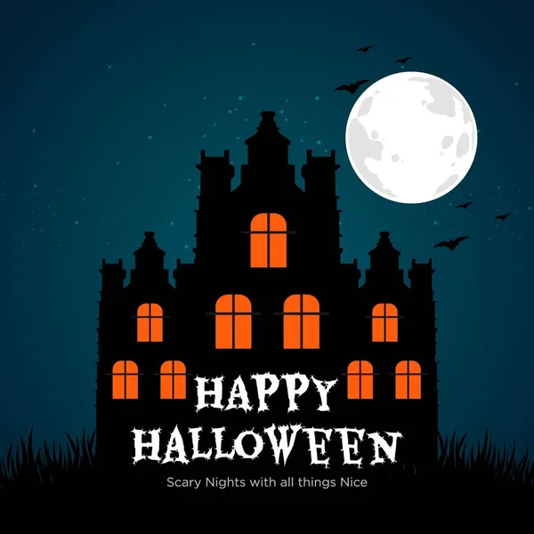 Modèle Conception Bannière Happy Halloween — Image vectorielle