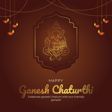 Hint Hindu geleneksel festivali Ganesh Chaturthi 'yi çevre dostu ganpati bayrağıyla kutladı.
