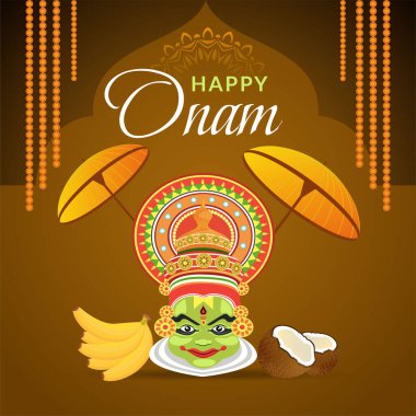 Güney Hindistan Şablonu 'nun Mutlu Günler Tasarımı. 