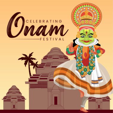 Mutlu onam festivali şablonunun bayrak tasarımı.