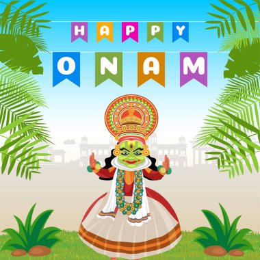 Mutlu onam festivali şablonunun bayrak tasarımı.