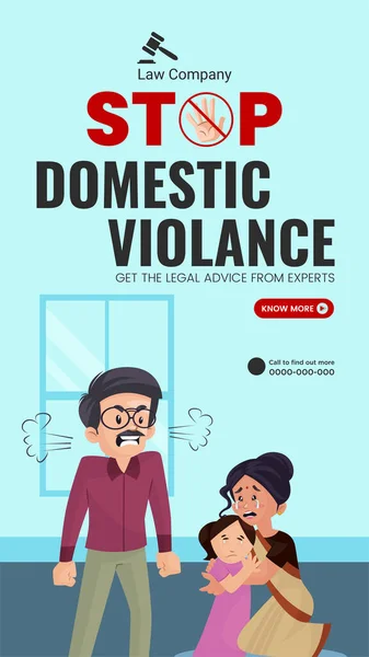 Fermare Violenza Domestica Ottenere Consulenza Legale Esperti Disegno Modello Ritratto — Vettoriale Stock