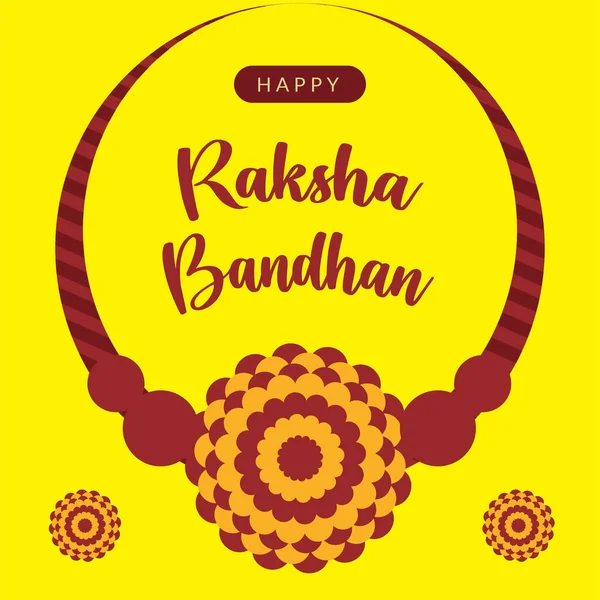 Традиционный Индийский Фестиваль Счастливый Шаблон Баннера Ракша Бандхан — стоковый вектор