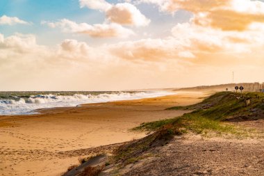 Jose Ignacio yakınlarındaki Uruguay liman manzarası