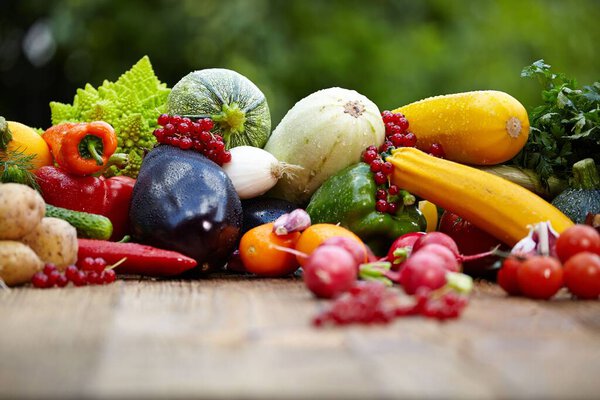 composition with variety of vegetables and fruits. diet food.