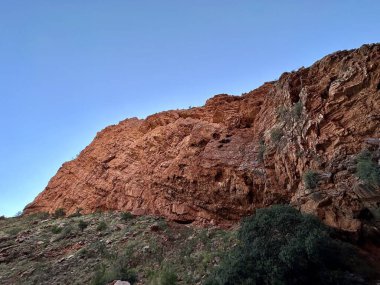 İsrail 'in kuzeyindeki Negev Çölü' nün güzel manzarası