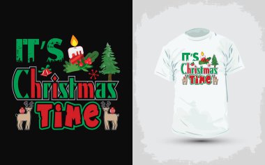 Noel tişörtü tasarımı. Moda Noel tişörtü tasarımı veya Noel afişi tasarımı veya Noel gömleği tasarımı, 