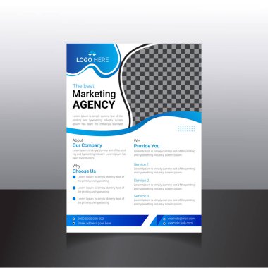 Corporate Business Flyer posteri ya da broşür kapak tasarımı arka plan, Ajans ve Şirketler Aracı Şablon Tasarımı