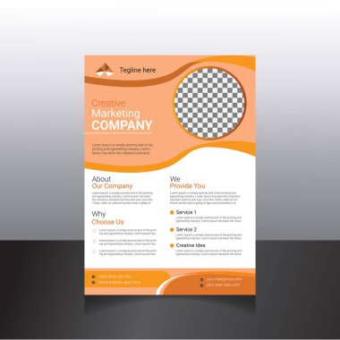 Corporate Business Flyer posteri ya da broşür kapak tasarımı arka plan, Ajans ve Şirketler Aracı Şablon Tasarımı