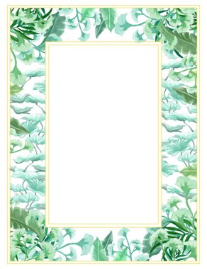 Çiçek tasarımı desen kenar ve çerçeve çizer