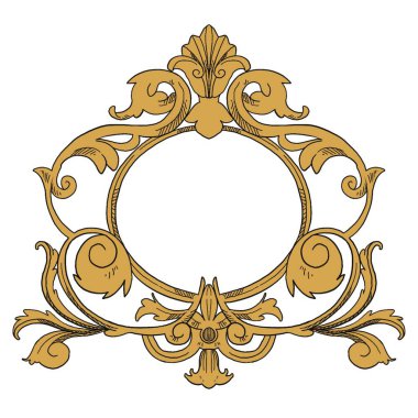 Kraliyet tacı sınır ve çerçeve çizimi