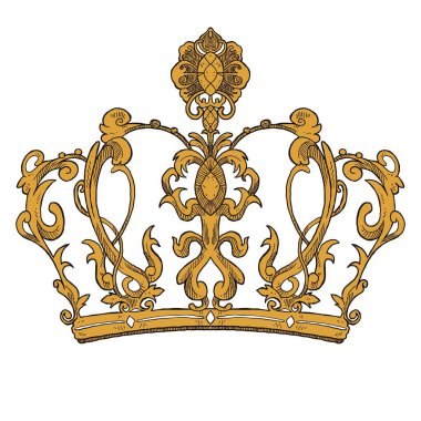 Kraliyet desen kenarı ve çerçeve çizimi