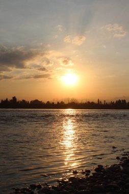 Güzel gün batımı manzarası