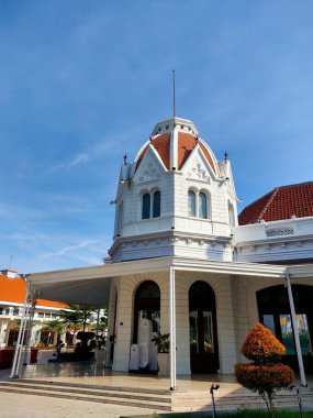 Surabaya - Endonezya, 2 Şubat 2024.Bir binayı tanımlayan mimari unsurlar Surabaya 'nın 