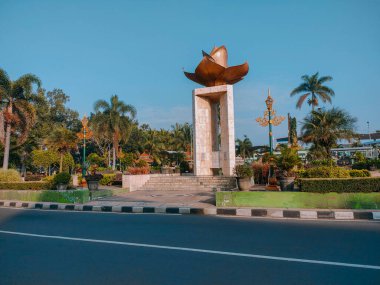 Jasmine Monument Jasmine Monument, in the shape of a blossoming jasmine flower, to commemorate the services of the heroes in the Indonesian war of independence. clipart