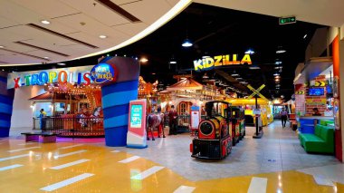 Surabaya - Endonezya, 4 Mart 2025. Eğlence Dünyası 'nın çocuk parkı. Merry ile birlikte oyun alanına gidin..