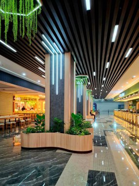 Magelang - Endonezya, 31 Mart 2025 Güzel, modern ve sanatsal iç unsurlar olarak dekore edilmiş ve kullanılmıştır.