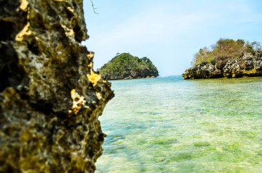 Tayland 'ın güzel kayalık kıyıları.