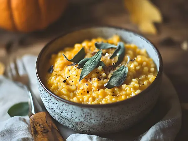 Balkabağı ve adaçayı pilavı.