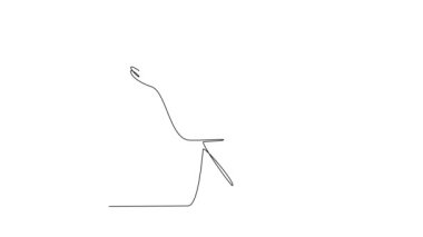 Giysi fabrikasının animasyon çizimi. Çalışan aktivite videosu çizimi. Giysi fabrikası basit doğrusal aktivite tasarımında çalışıyor. giyim fabrikası çalışan insanlar konsept video tasarımı.