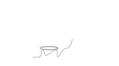 Peynir fabrikasında çalışan bir çalışanın animasyon çizimi. Endüstriyel aktivite tasarımı illüstrasyon basit doğrusal video konsepti. Peynir endüstrisi tasarımı video animasyonu