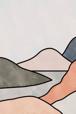 Manzara Boho Sanat Baskıları. Boho Sanat Posterleri. Galeri Duvar Dekorasyonu. Orta Çağ Modern Duvar Sanatı Dekorasyonu. Boho Ev Dekorasyonu