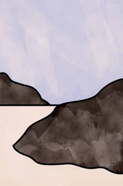 Manzara Boho Sanat Baskıları. Boho Sanat Posterleri. Galeri Duvar Dekorasyonu. Orta Çağ Modern Duvar Sanatı Dekorasyonu. Boho Ev Dekorasyonu