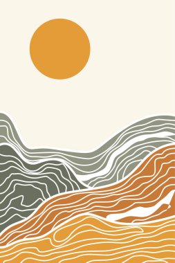 Manzara Boho Sanat Baskıları. Boho Sanat Posterleri. Galeri Duvar Dekorasyonu. Orta Çağ Modern Duvar Sanatı Dekorasyonu. Boho Ev Dekorasyonu