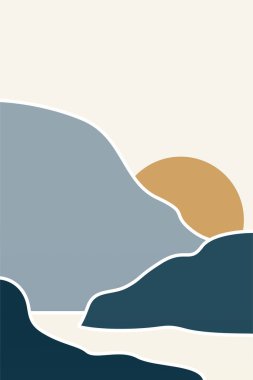 Manzara Boho Sanat Baskıları. Boho Sanat Posterleri. Galeri Duvar Dekorasyonu. Orta Çağ Modern Duvar Sanatı Dekorasyonu. Boho Ev Dekorasyonu