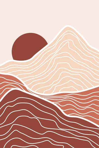 Manzara Boho Sanat Baskıları. Boho Sanat Posterleri. Galeri Duvar Dekorasyonu. Orta Çağ Modern Duvar Sanatı Dekorasyonu. Boho Ev Dekorasyonu