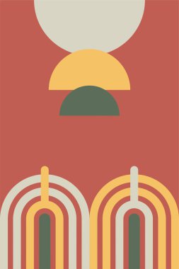 Orta Çağ Modern Boho Duvarı Sanatı. Boho Yazdırma Duvarı Dekoru. Yazdırılabilir Soyut Geometrik Duvar Sanatı Dekorasyonu