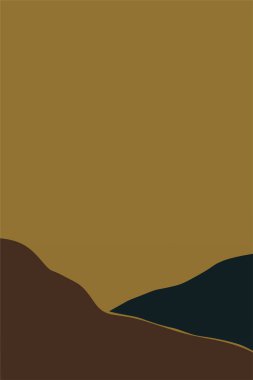 Minimalist Peyzaj Duvarı Sanatı. Yazdırılabilir Manzara Boho Duvarı Sanatı. Yazdırılabilir Duvar Sanat Dekorasyonu Posteri