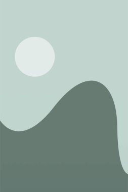 Minimalist Peyzaj Duvarı Sanatı. Yazdırılabilir Manzara Boho Duvarı Sanatı. Yazdırılabilir Duvar Sanat Dekorasyonu Posteri