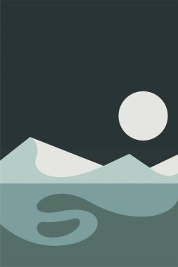 Kış Peyzajı Duvar Sanatı Yazısı. Kış Duvar Dekorasyonu Posteri. Yazdırılabilir Kar Dağları Duvar Sanatı Dekorasyonu Posteri