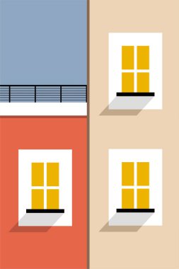 Basit Minimalist Duvar Sanatı Dekorasyonu. Mimari İllüstrasyon Arkaplanı. Mimari İnşaat Duvar Sanatı Posteri