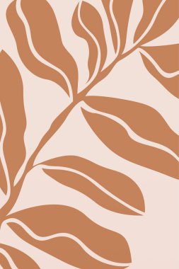 Soyut botanik duvar dekorasyonu. Boho çiçek duvarı dekoru basılabilir poster. Çiçek duvarı ev dekorasyonu posteri