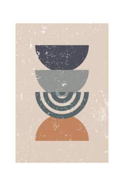 Orta Çağ Modern Boho Duvarı Sanatı. Boho Yazdırma Duvarı Dekoru. Yazdırılabilir Soyut Geometrik Duvar Sanatı Dekorasyonu