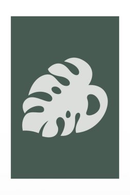 Canavar yaprağı duvar süsleme posteri. Botanik canavarı duvar dekoru. Yazdırılabilir canavar yaprağı doğa duvarı sanatı