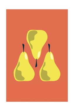 Yazdırılabilir Modern Komik Mutfak Posteri. Meyve Duvarı Sanat Dekorasyonu. İskandinav Meyve Duvarı Dekorasyonu Posteri