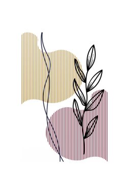 Soyut botanik duvar dekorasyonu. Boho çiçek duvarı dekoru basılabilir poster. Çiçek duvarı ev dekorasyonu posteri