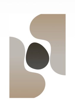 Soyut bohem duvar dekorasyonu posteri. Soyut minimalist duvar dekorasyonu basılabilir poster. Boho orta yüzyıl duvar sanat posteri