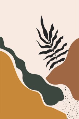 Soyut botanik duvar dekorasyonu. Boho çiçek duvarı dekoru basılabilir poster. Çiçek duvarı ev dekorasyonu posteri