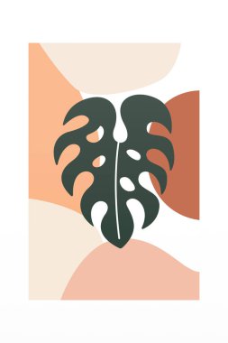 Soyut botanik duvar dekorasyonu. Boho çiçek duvarı dekoru basılabilir poster. Çiçek duvarı ev dekorasyonu posteri