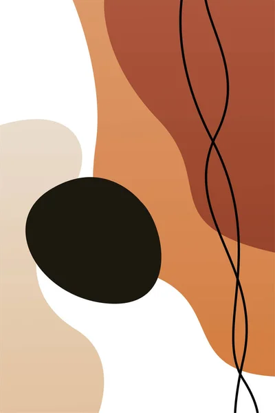 Soyut bohem duvar dekorasyonu posteri. Soyut minimalist duvar dekorasyonu basılabilir poster. Boho orta yüzyıl duvar sanat posteri