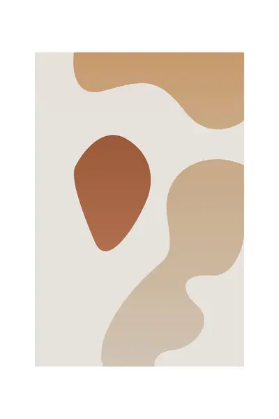 抽象的なボヘミアン壁画の装飾ポスター 抽象的なミニマリストの壁の装飾印刷可能なポスター ブーホー世紀半ばのウォールアートポスター — ストック写真