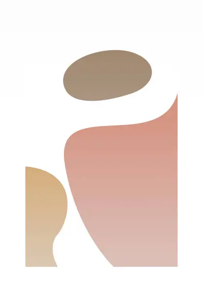 Streszczenie Artystycznego Plakatu Dekoracyjnego Abstrakcyjny Minimalistyczny Plakat Dekoracyjny Druku Ściennego — Zdjęcie stockowe